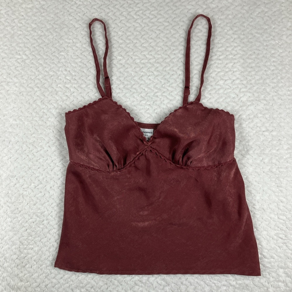 No Boundaries Satin Y2K Babydoll Fairy Top XS Coquette Layering Bow‎